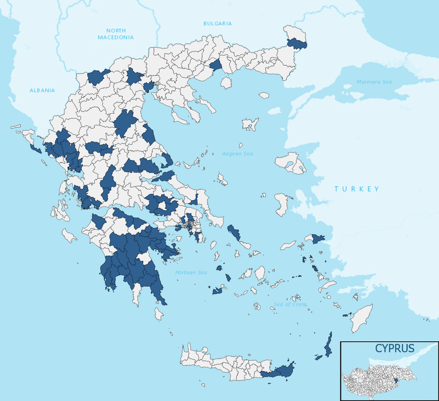 greece map members